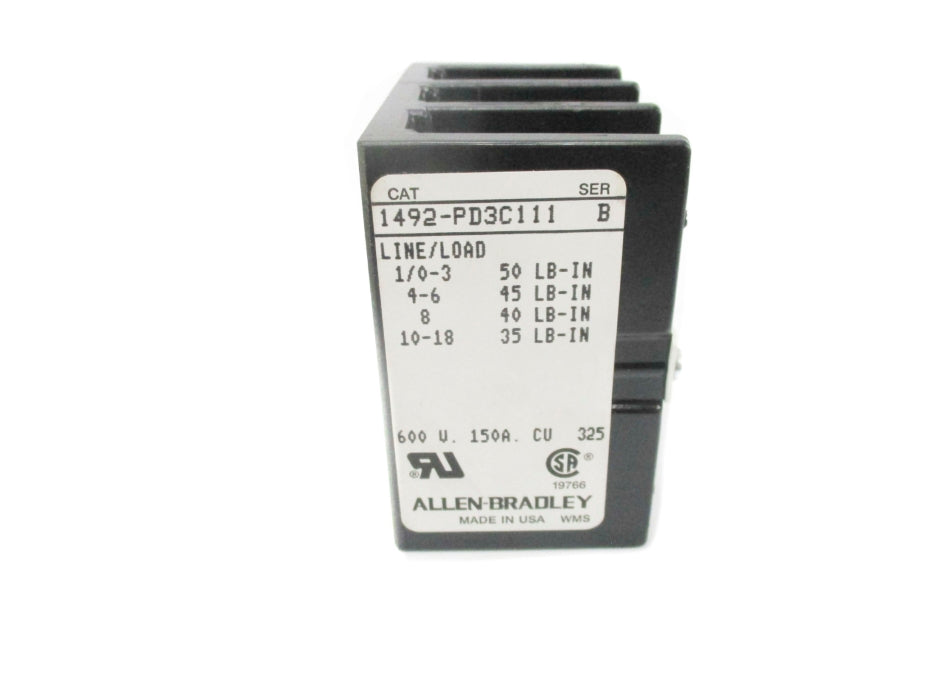 ALLEN BRADLEY 1492-PD3C111 SER. B (BK/YL) NSMP