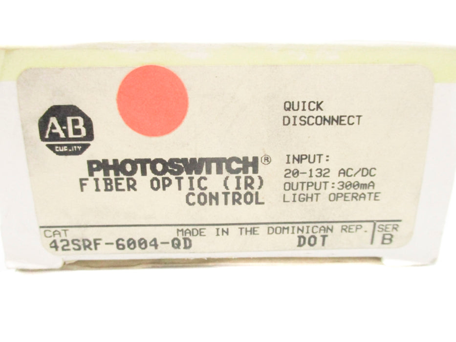 INDUSTRIAL SPARE PART 42SRF-6004-QD SER. B 20-132VAC/VDC (BK/YL) NSMP