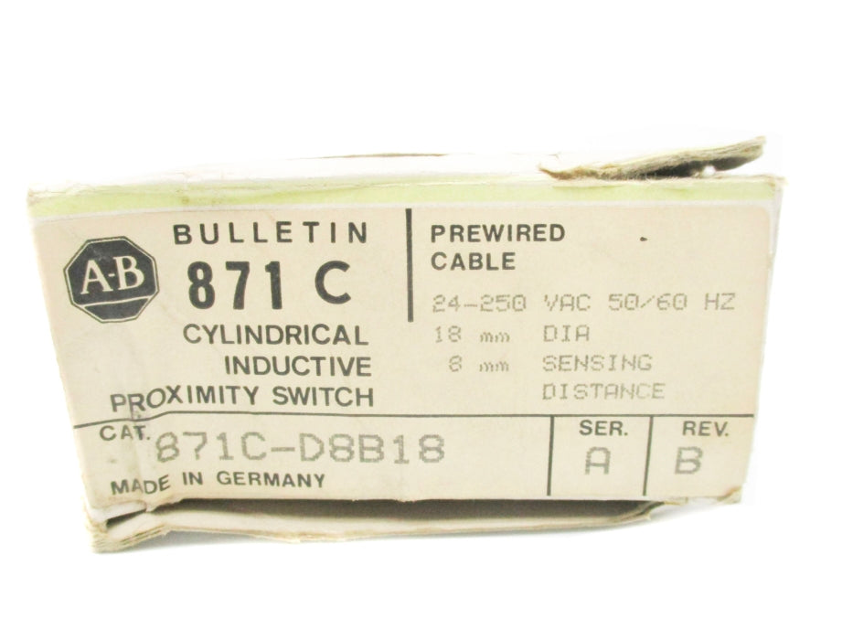 INDUSTRIAL SPARE PART 871C-D8B18 SER. A (BK/YL) NSMP