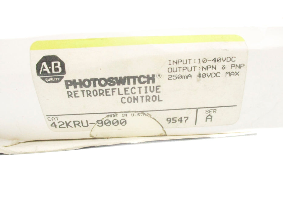 INDUSTRIAL SPARE PART 42KRU-9000 SER. A (BK/YL) NSMP