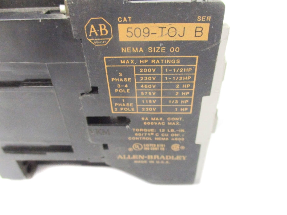 INDUSTRIAL SPARE PART 509-TOJ SER. B (AS PICTURED) UNMP
