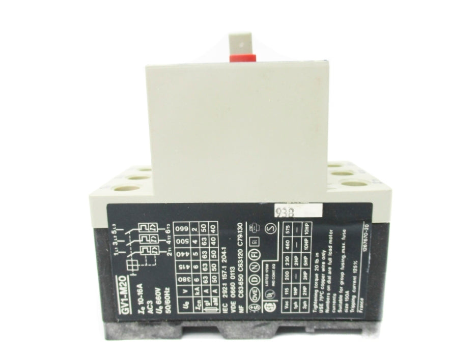 TELEMECANIQUE GV1-M20 690V 10-16A NSMP