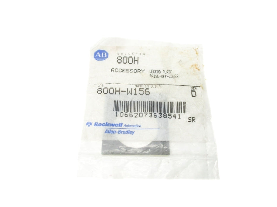 INDUSTRIAL SPARE PART 800H-W156 SER. D NSMP