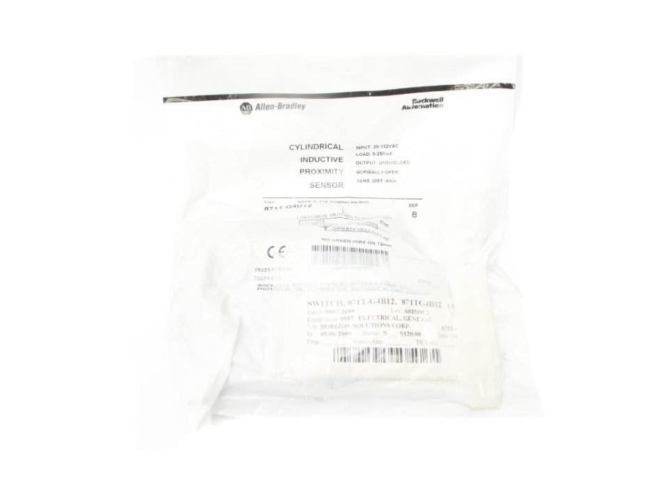 ALLEN BRADLEY 871T-G4B12 SER. B 20-132VAC NSMP