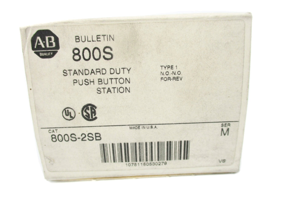ALLEN BRADLEY 800S-2SB SER. M (GY/BL) NSMP