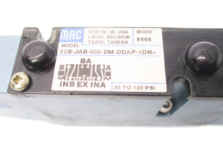 MAC 92B-JAB-000-DM-DDAP-1DR 24VDC 35-120PSI NSNP