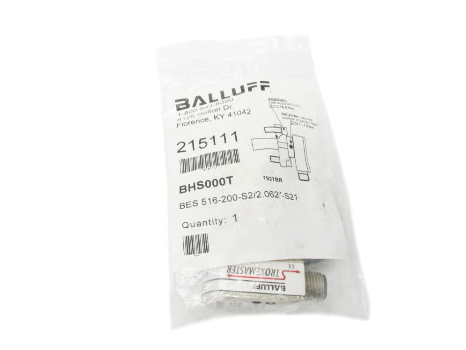 BALLUFF BES516-200-S2/2.062-S21 BHS000T 3000PSI NSMP