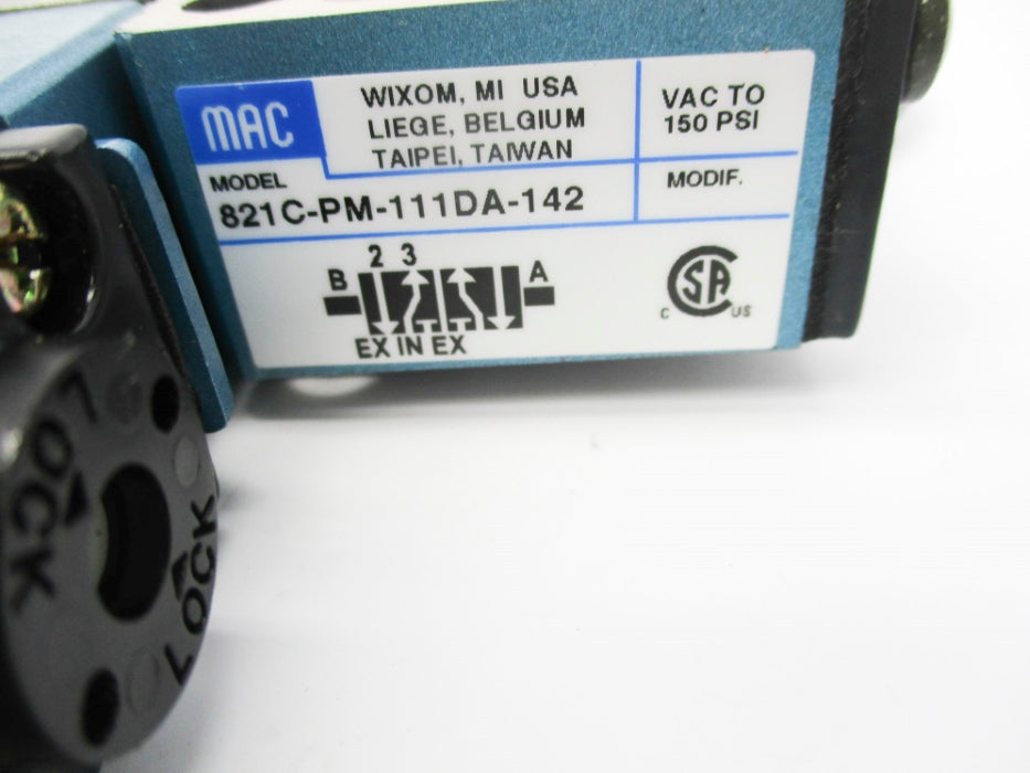 MAC 821C-PM-111DA-142 110/120V 25-150PSI NSNP