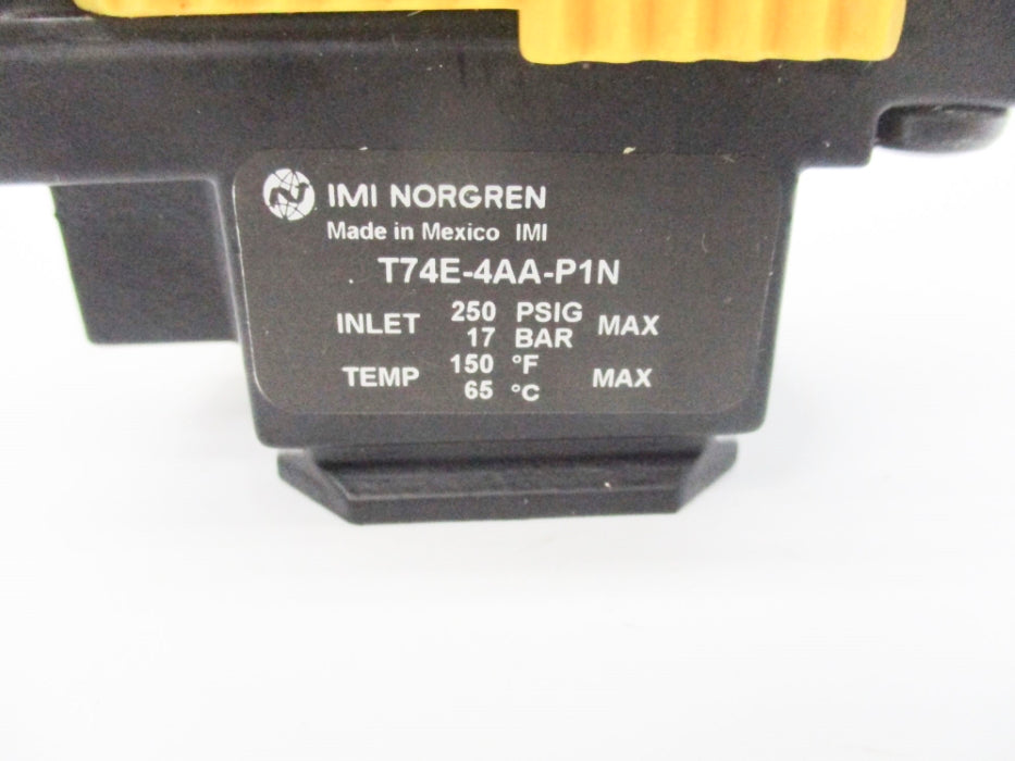 NORGREN T74E-4AA-P1N 250PSI NSNP