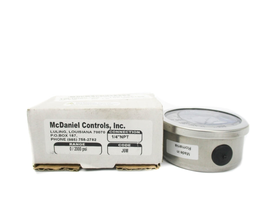 MCDANIEL CONTROLS J6M 0-2000PSI NSMP