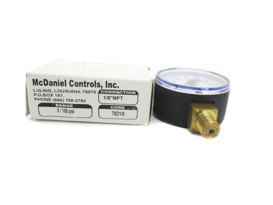 MCDANIEL CONTROLS T8D1/8 0-100PSI NSMP