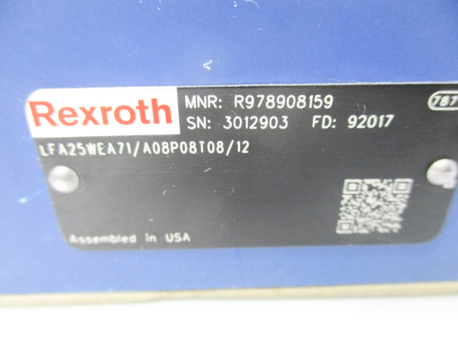 REXROTH LFA25WEA71/A08P08T08/12 R978908159 NSNP