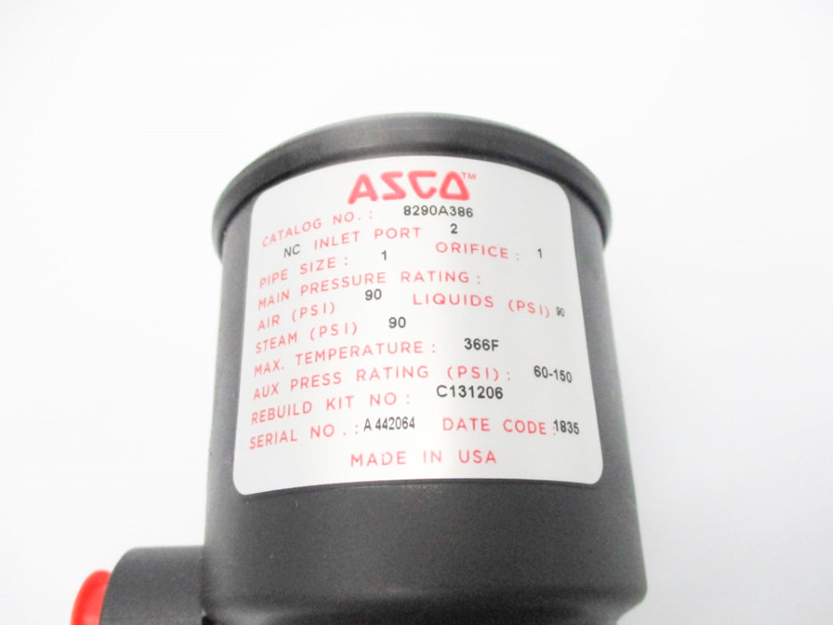 ASCO 8290A386 90PSI NSNP