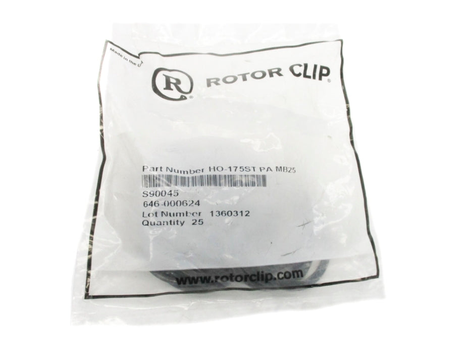 ROTOR CLIP HO-175STPAMB25 (PKG OF 25) NSMP