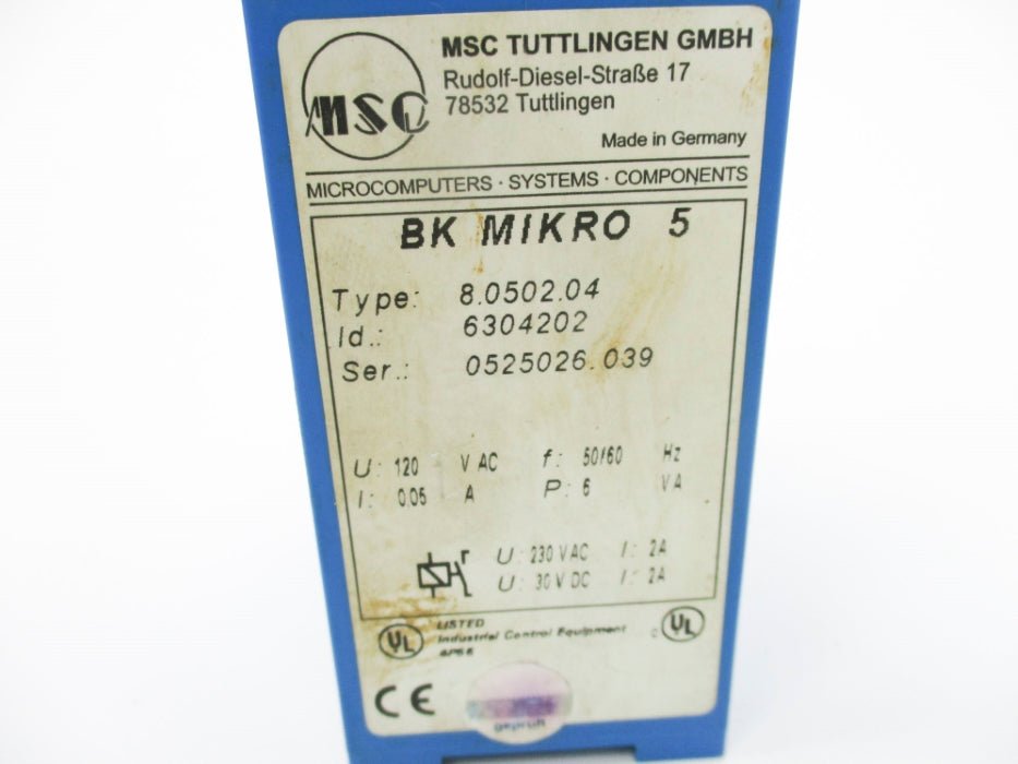 MSC BKMIKRO5 8.0502.04 24V 2A UNMP