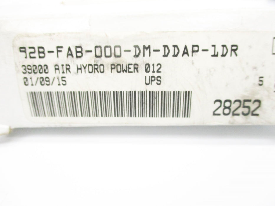 MAC 92B-FAB-000-DM-DDAP-1DR 24VDC 35-120PSI NSMP