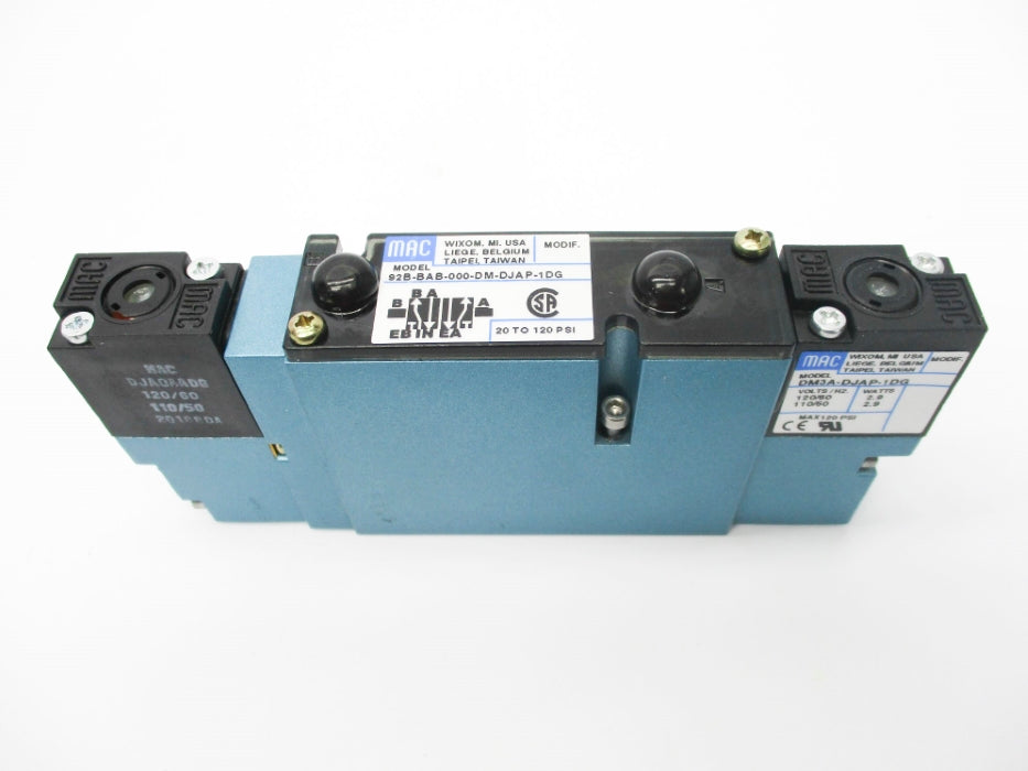MAC 92B-BAB-000-DM-DJAP-1DG 120/110V 20-120PSI NSMP