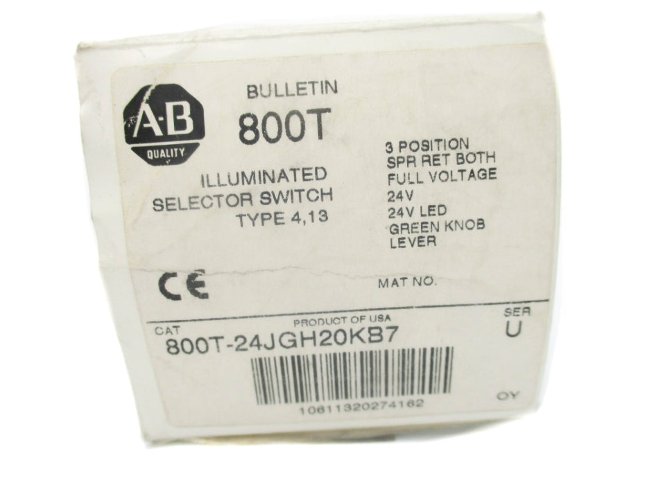 INDUSTRIAL SPARE PART 800T-24JGH20KB7 SER. U (WH) NSMP