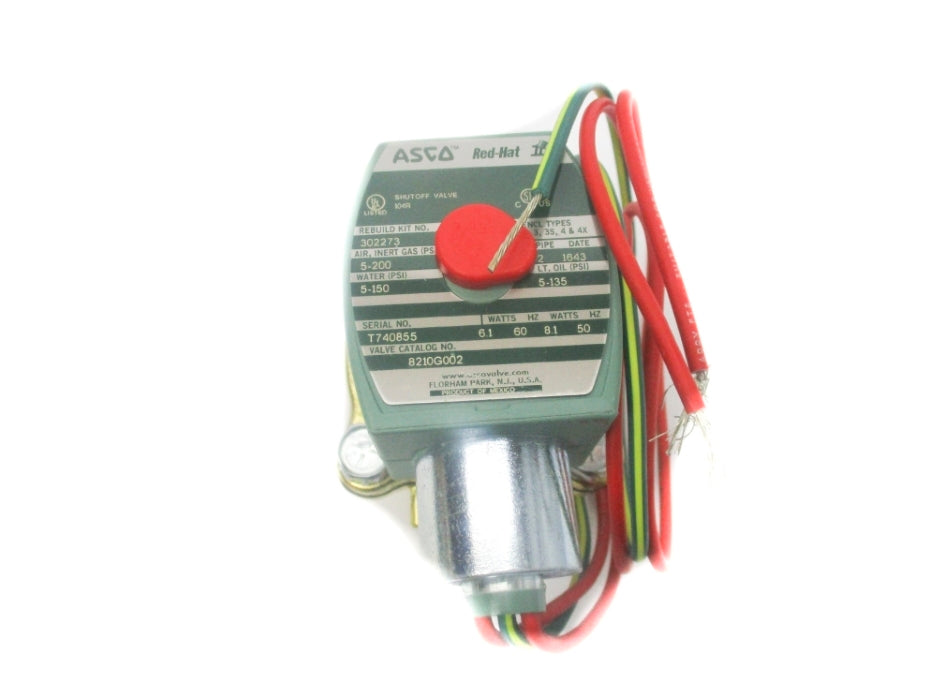 ASCO 8210G002 22/24V 5-150PSI 1/2" NSMP