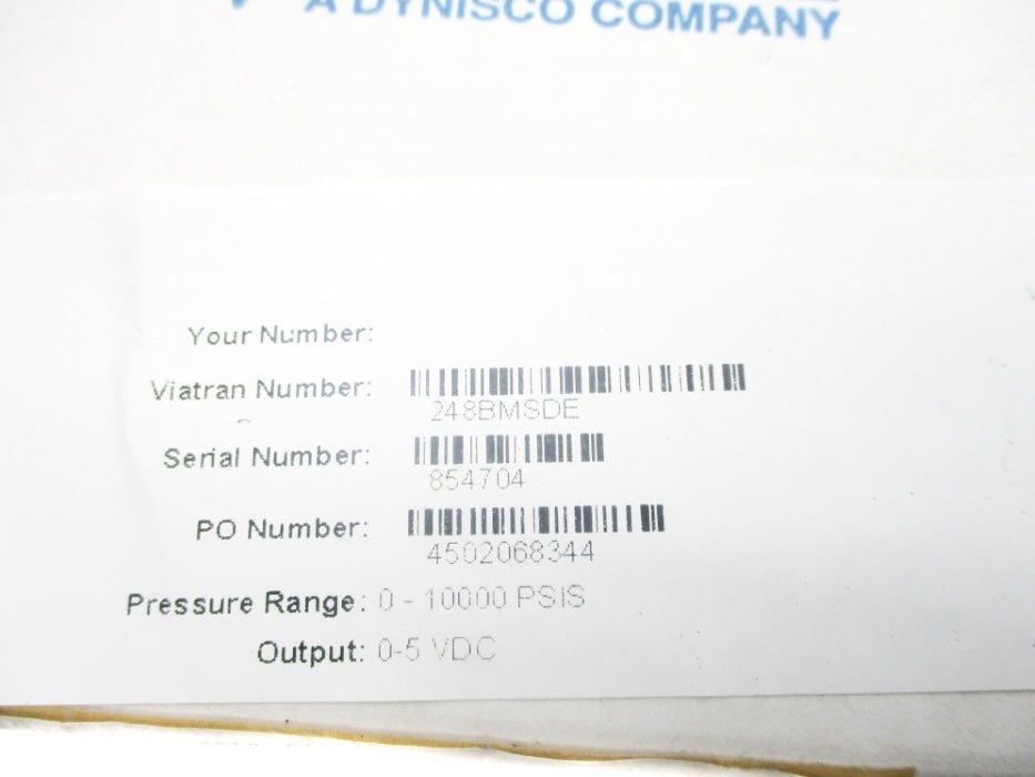 VIATRAN 248BMSDE 0-10000PSIS NSMP