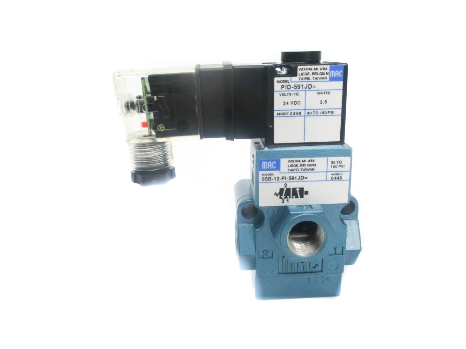 MAC 55B-12-PI-591JD 24VDC 30-150PSI NSMP