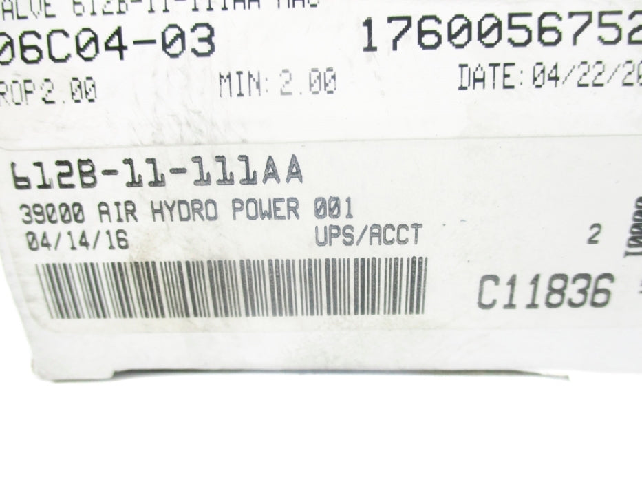 MAC 612B-11-111AA 120/110V 150PSI NSMP