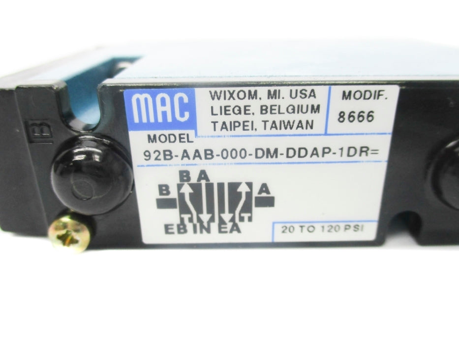 MAC 92B-AAB-000-DM-DDAP-1DR 24VDC 20-120PSI NSNP