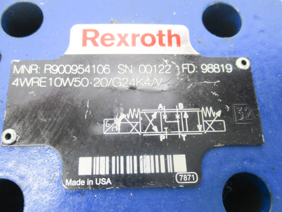 REXROTH 4WRE10W50-20/G24K4/V R900954106 UNMP