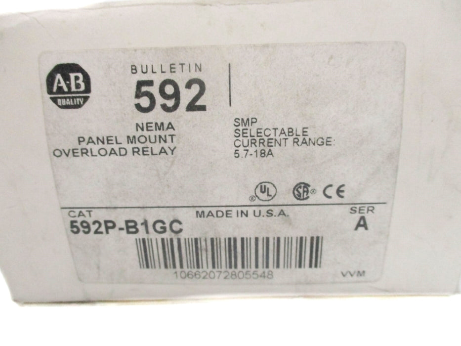 INDUSTRIAL SPARE PART 592P-B1GC SER. A 5.7-18A (WH) NSMP