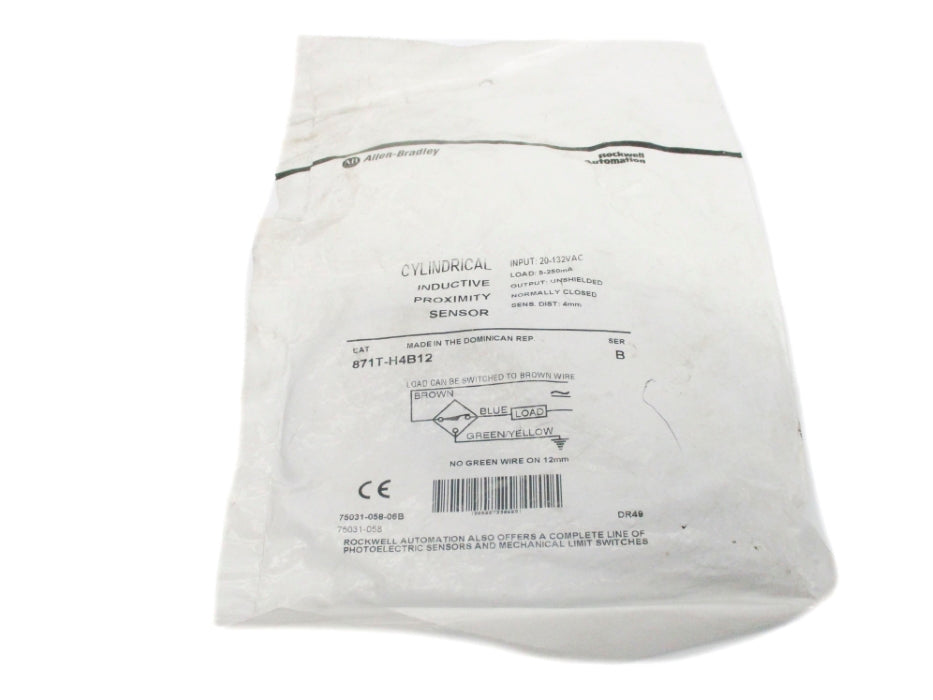 ALLEN BRADLEY 871T-H4B12 SER. B NSMP
