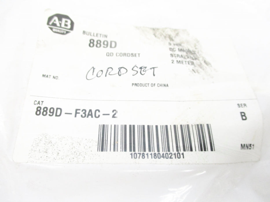 ALLEN BRADLEY 889D-F3AC-2 SER. B NSMP