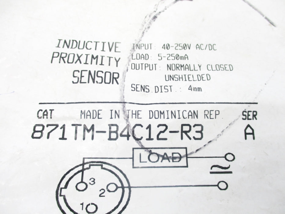 INDUSTRIAL SPARE PART 871TM-B4C12-R3 SER. A NSMP