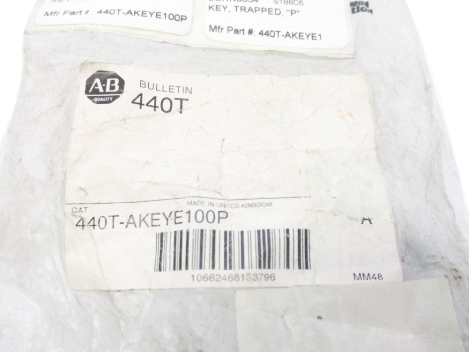 ALLEN BRADLEY 440T-AKEYE100P SER. A NSMP