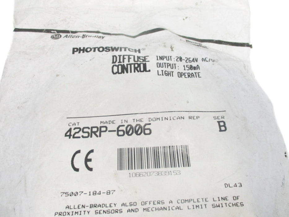 ALLEN BRADLEY 42SRP-6006 SER. B NSMP
