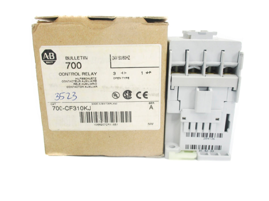 ALLEN BRADLEY 700-CF310KJ SER. A 24V 25A (BR/WH) NSMP