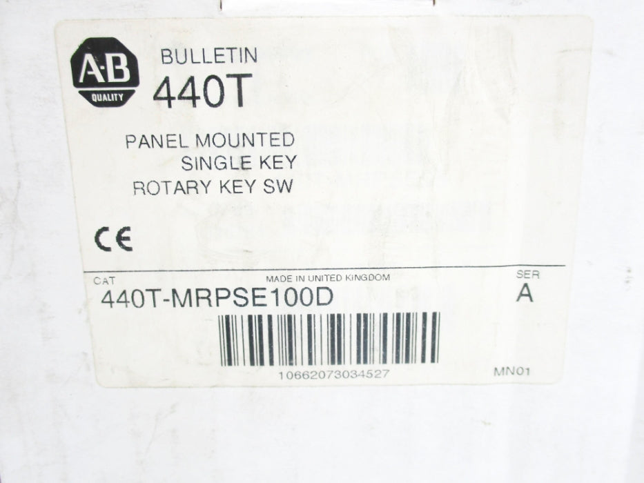 ALLEN BRADLEY 440T-MRPSE100D SER. A (WH) NSMP