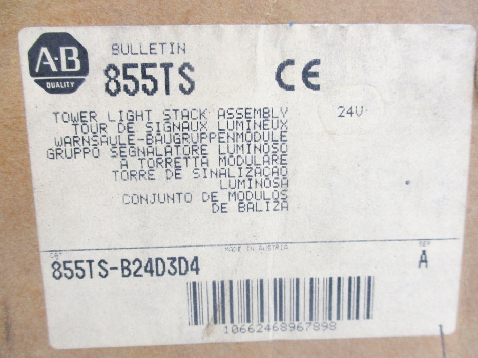 INDUSTRIAL SPARE PART 855TS-B24D3D4 SER. A (BR/WH) NSMP
