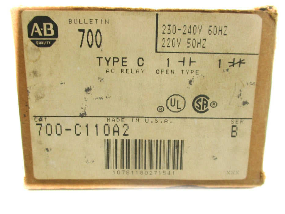 INDUSTRIAL SPARE PART 700-C110A2 SER. B 220/240V (BR/WH) NSMP