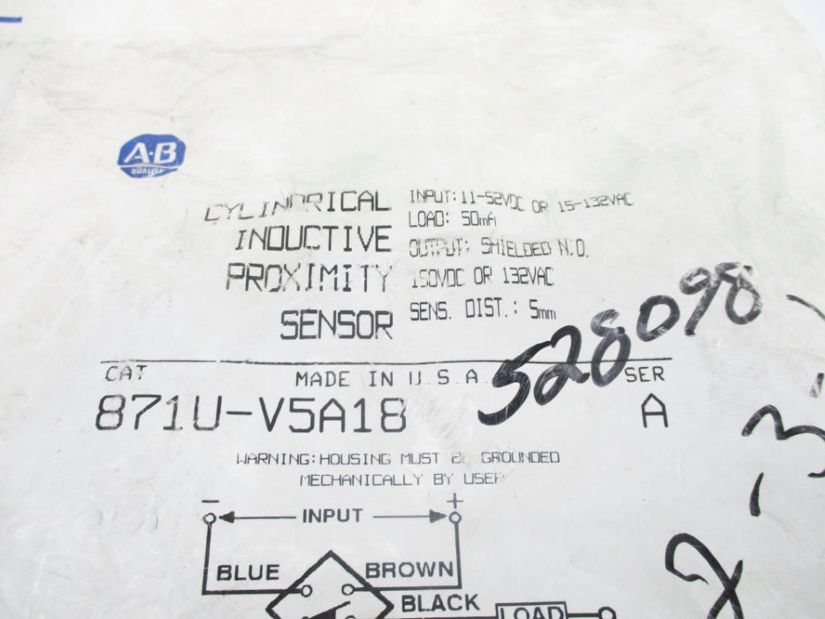 ALLEN BRADLEY 871U-V5A18 SER. A NSMP
