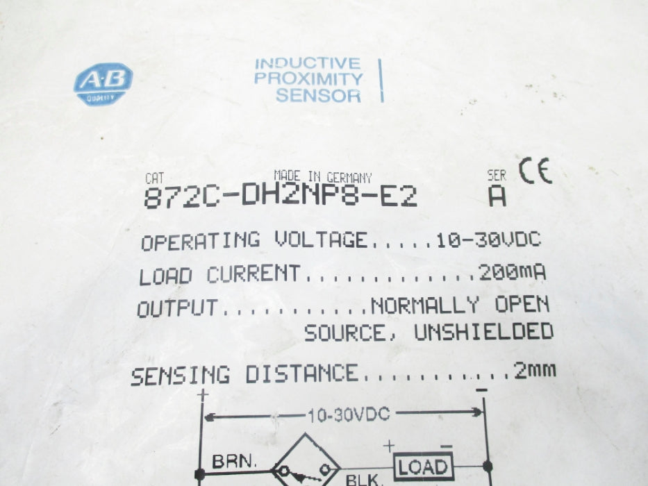 ALLEN BRADLEY 872C-DH2NP8-E2 SER. A NSMP