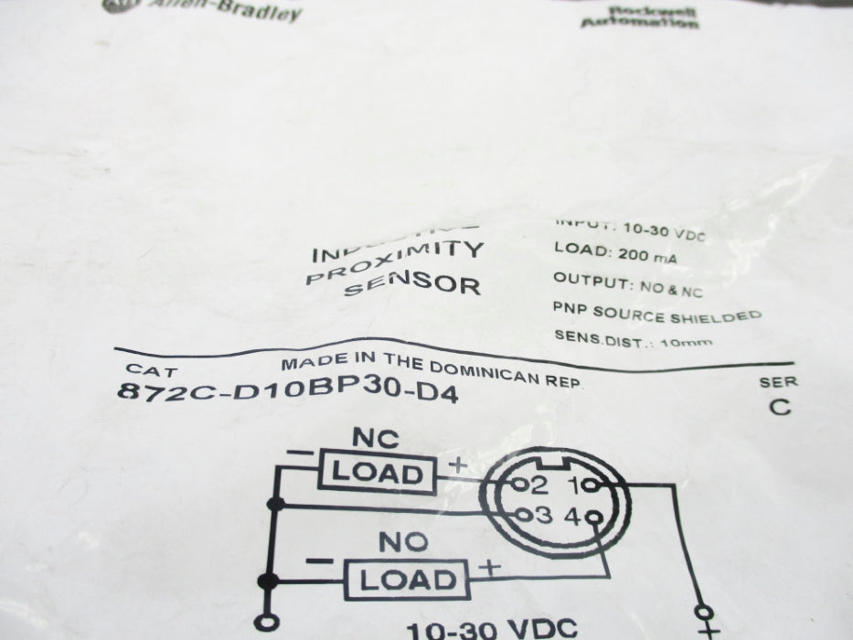 ALLEN BRADLEY 872C-D10BP30-D4 SER. C NSMP