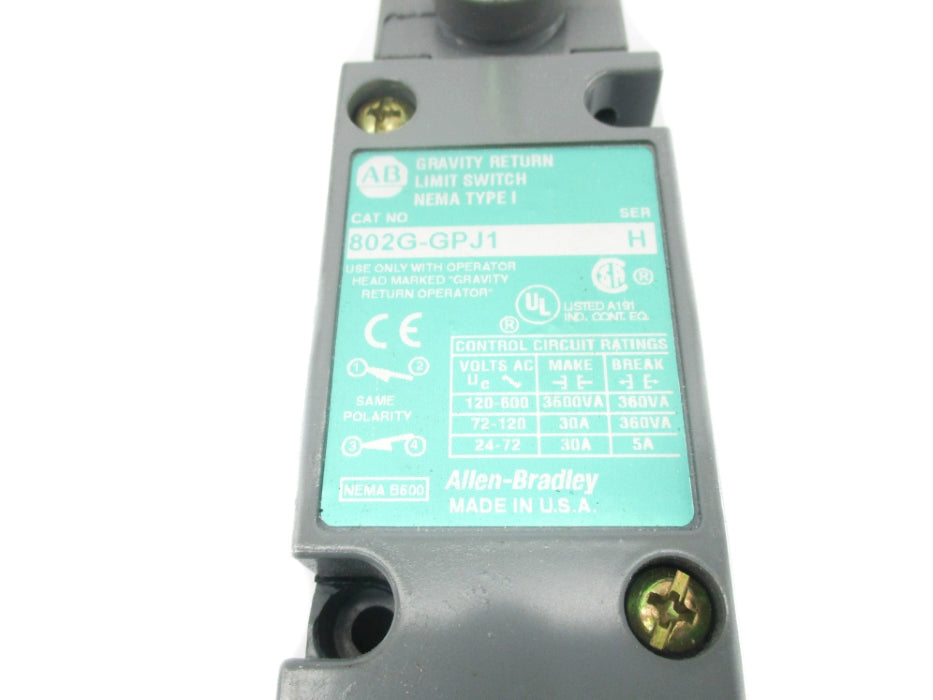 INDUSTRIAL SPARE PART 802G-GPJ1 SER. H NSNP