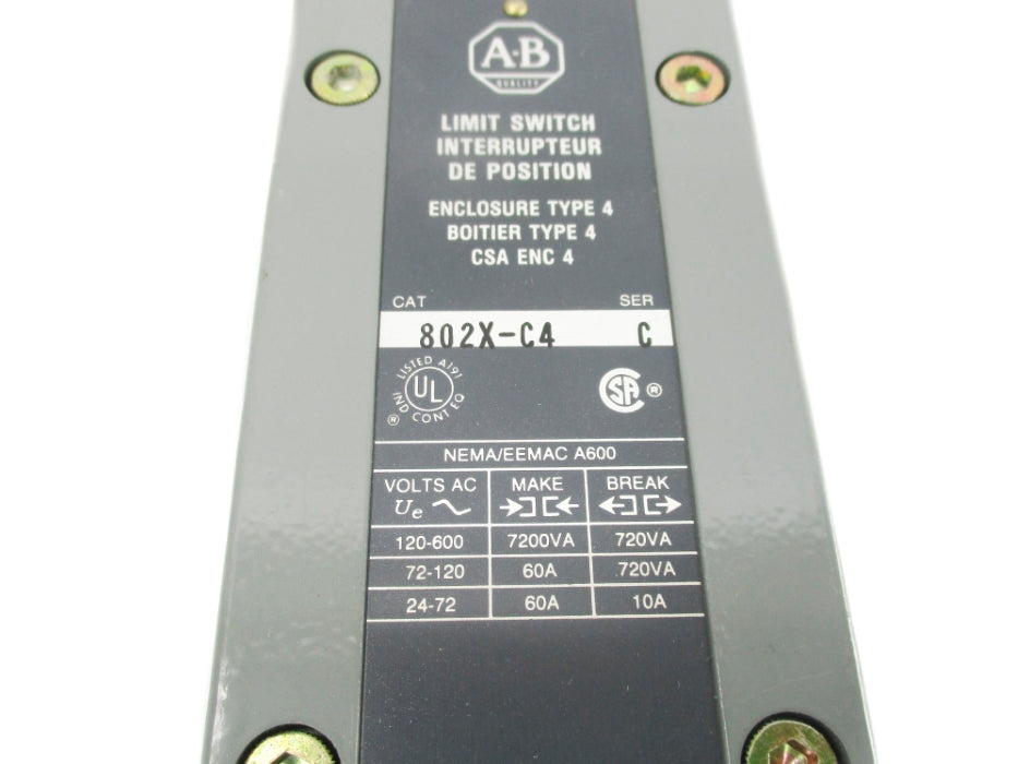 INDUSTRIAL SPARE PART 802X-C4 SER. C NSNP