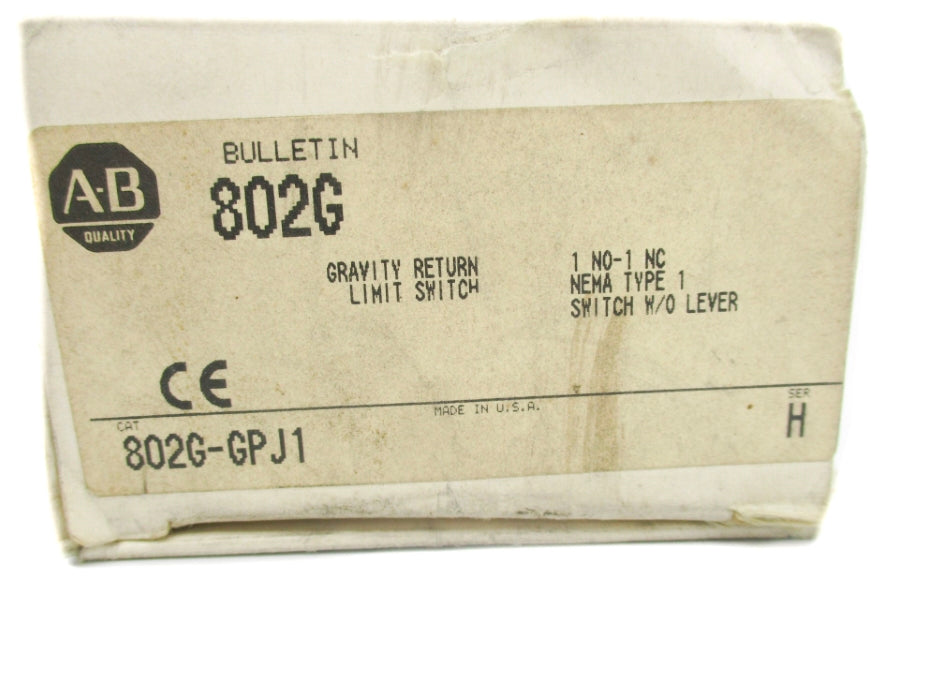 INDUSTRIAL SPARE PART 802G-GPJ1 SER. H (WH) NSMP