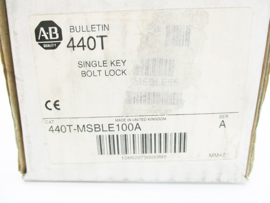 ALLEN BRADLEY 440T-MSBLE100A SER. A (WH) NSMP