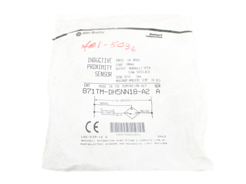 ALLEN BRADLEY 871TM-DH5NN18-A2 SER. A NSMP