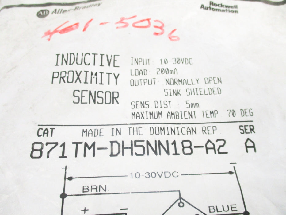 ALLEN BRADLEY 871TM-DH5NN18-A2 SER. A NSMP