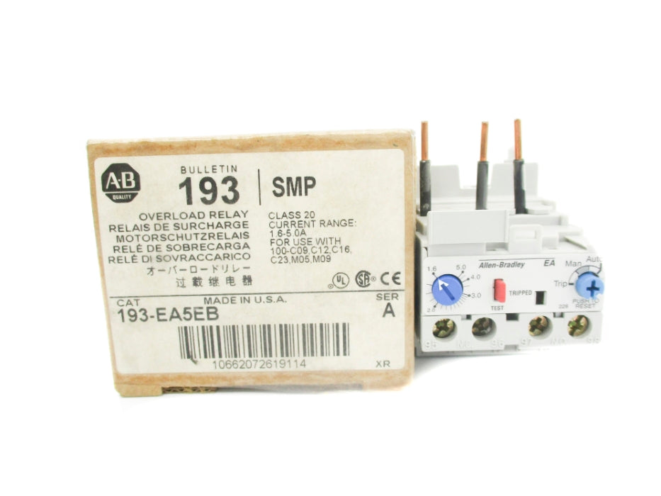 INDUSTRIAL SPARE PART 193-EA5EB  SER. A 690V 1.6-5.0A (BR/WH) NSMP