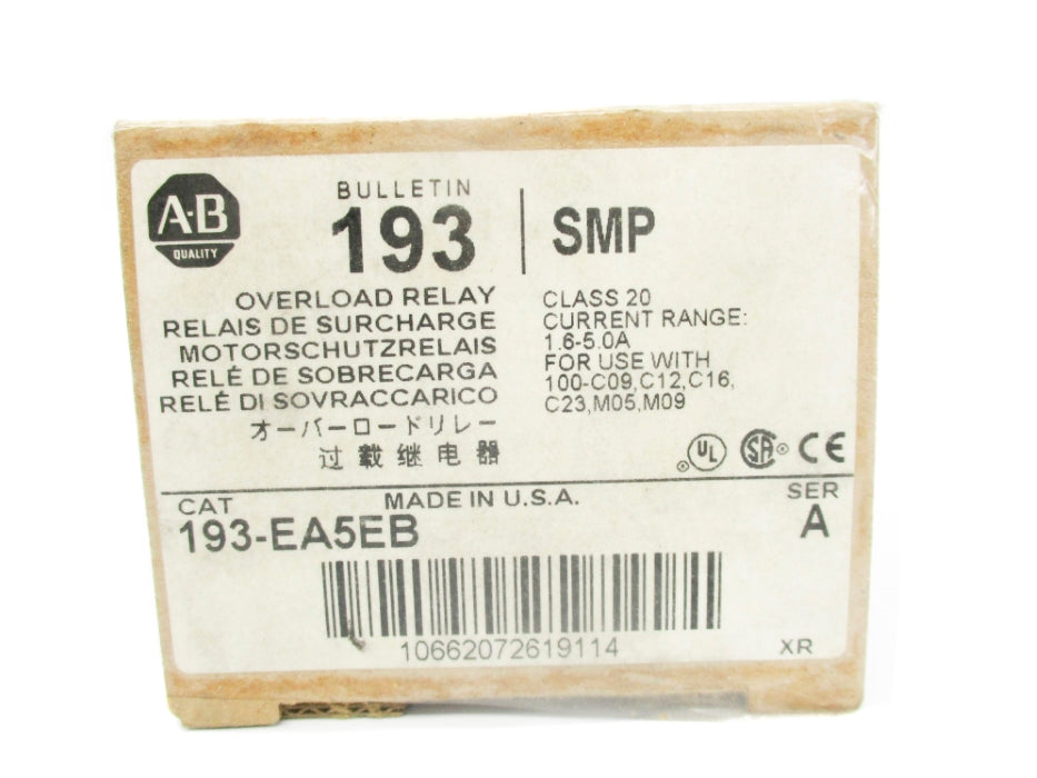 INDUSTRIAL SPARE PART 193-EA5EB  SER. A 690V 1.6-5.0A (BR/WH) NSMP