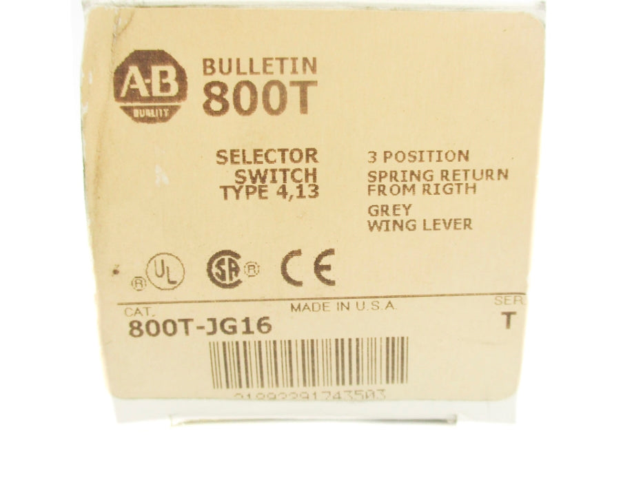 INDUSTRIAL SPARE PART 800T-JG16 SER. T (WH) NSMP